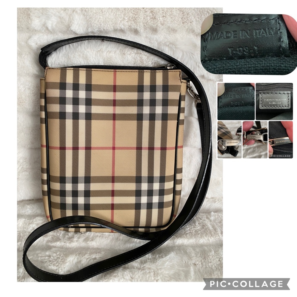 Burberry Tan and Black Crossbody Bag